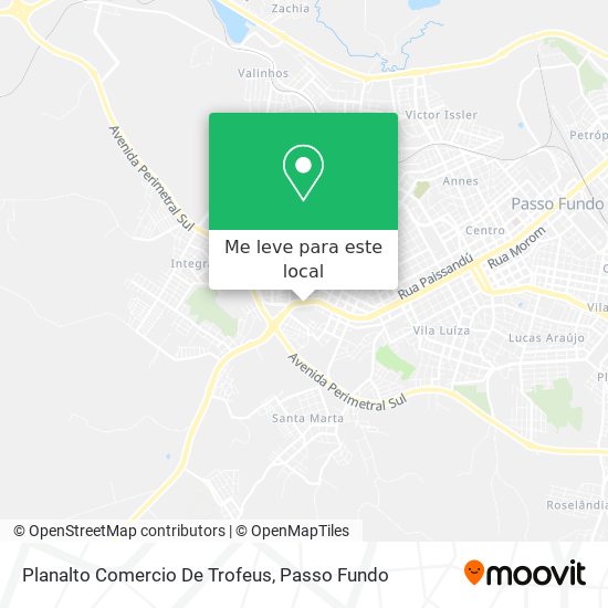 Planalto Comercio De Trofeus mapa