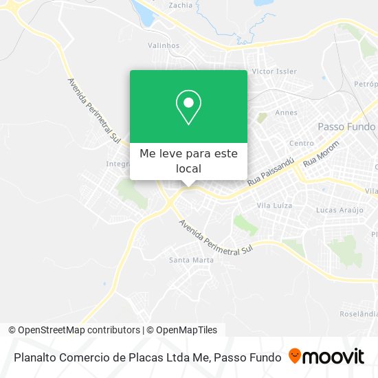 Planalto Comercio de Placas Ltda Me mapa