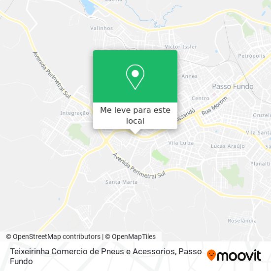 Teixeirinha Comercio de Pneus e Acessorios mapa