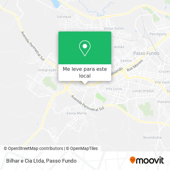 Bilhar e Cia Ltda mapa