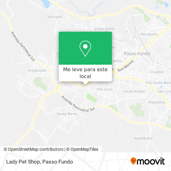 Lady Pet Shop mapa