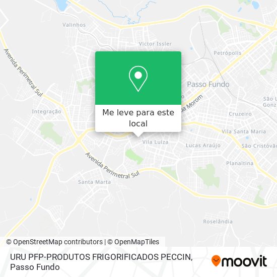 URU PFP-PRODUTOS FRIGORIFICADOS PECCIN mapa