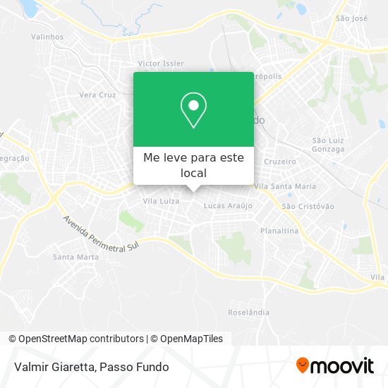 Valmir Giaretta mapa
