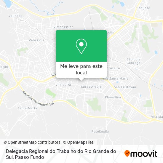 Delegacia Regional do Trabalho do Rio Grande do Sul mapa
