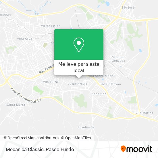 Mecânica Classic mapa