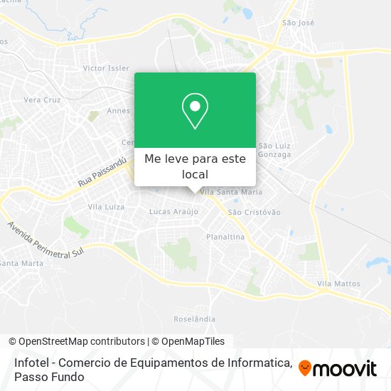 Infotel - Comercio de Equipamentos de Informatica mapa