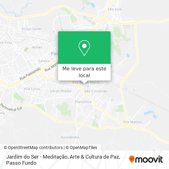 Jardim do Ser - Meditação, Arte & Cultura de Paz mapa