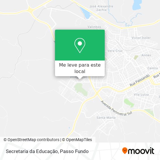 Secretaria da Educação mapa
