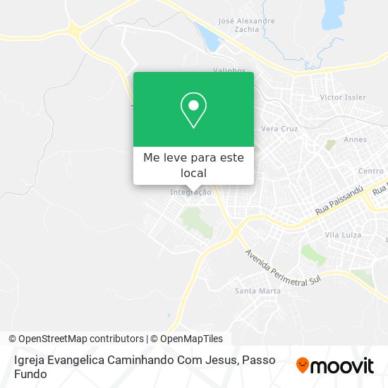 Igreja Evangelica Caminhando Com Jesus mapa