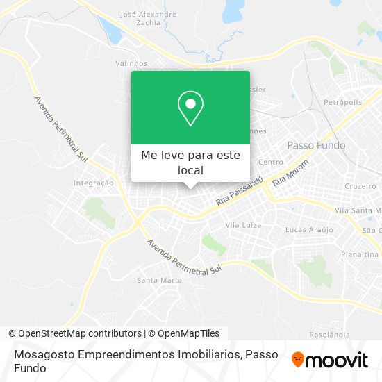 Mosagosto Empreendimentos Imobiliarios mapa