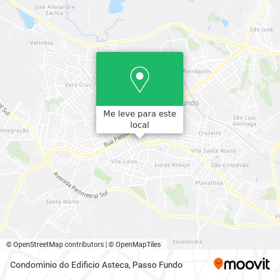 Condominio do Edificio Asteca mapa