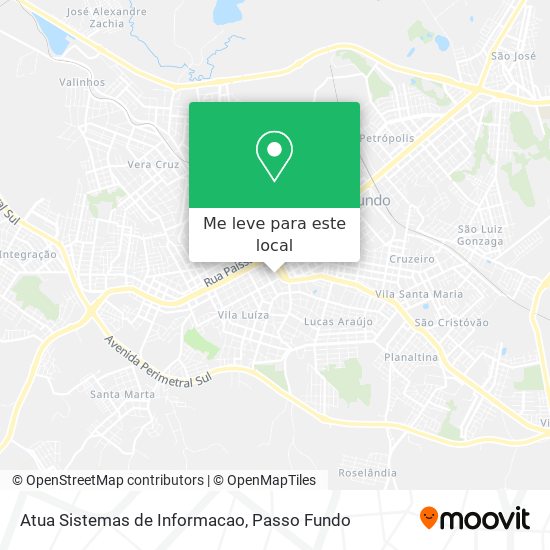 Atua Sistemas de Informacao mapa