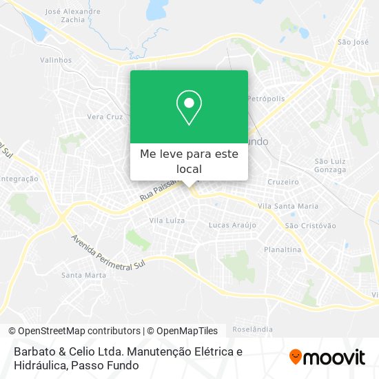 Barbato & Celio Ltda. Manutenção Elétrica e Hidráulica mapa