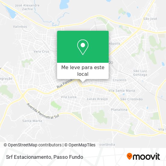 Srf Estacionamento mapa