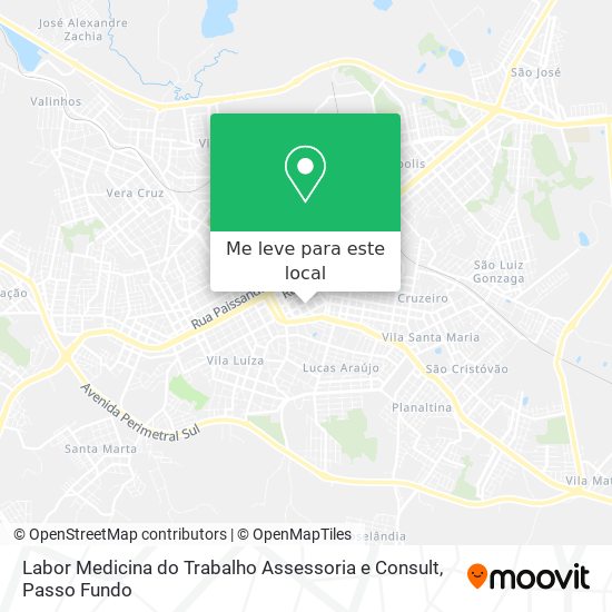 Labor Medicina do Trabalho Assessoria e Consult mapa