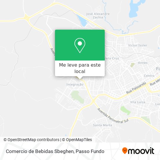 Comercio de Bebidas Sbeghen mapa