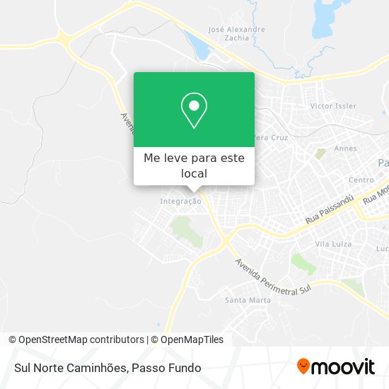 Sul Norte Caminhões mapa