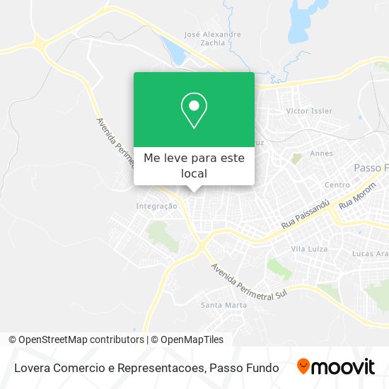 Lovera Comercio e Representacoes mapa