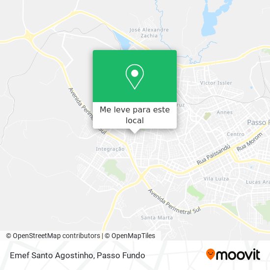 Emef Santo Agostinho mapa