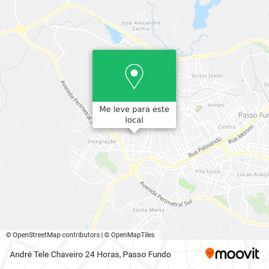 André Tele Chaveiro 24 Horas mapa