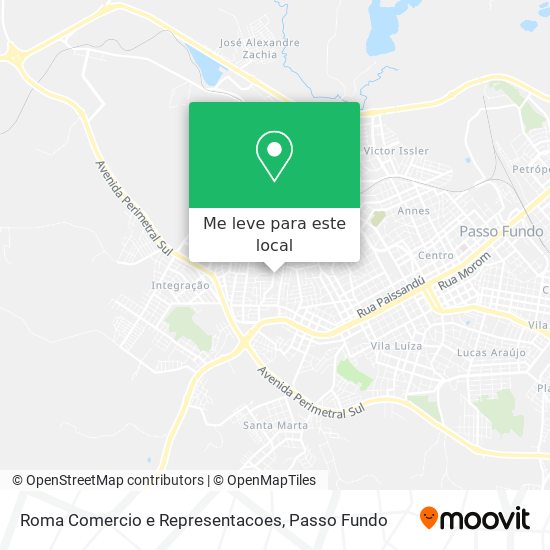 Roma Comercio e Representacoes mapa
