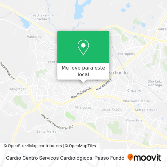 Cardio Centro Servicos Cardiologicos mapa