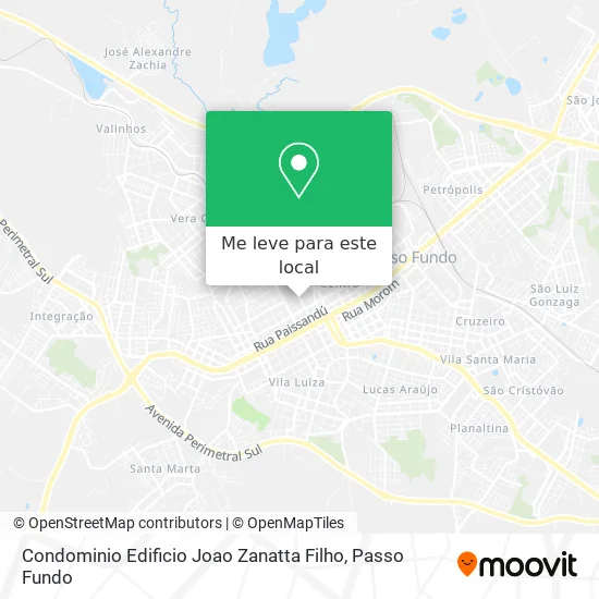 Condominio Edificio Joao Zanatta Filho mapa