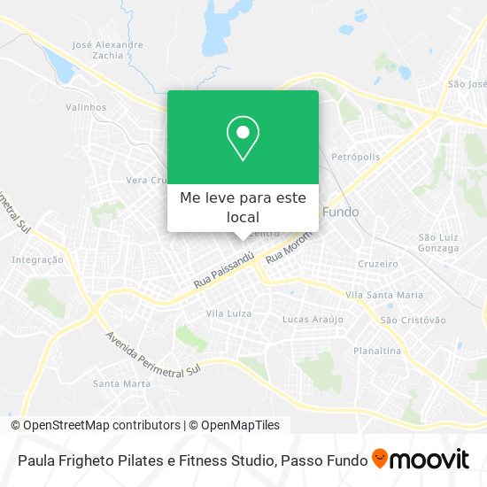Paula Frigheto Pilates e Fitness Studio mapa