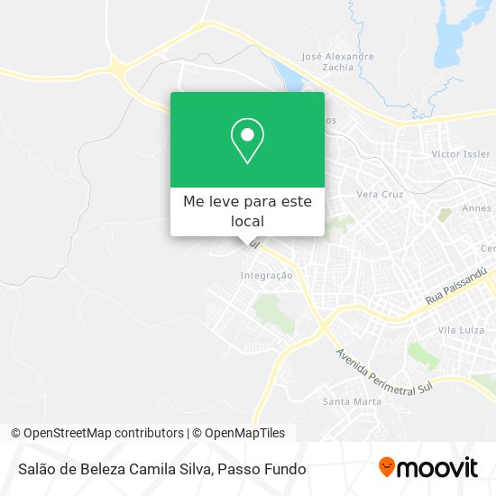 Salão de Beleza Camila Silva mapa