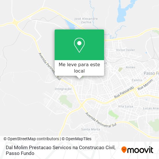 Dal Molim Prestacao Servicos na Construcao Civil mapa