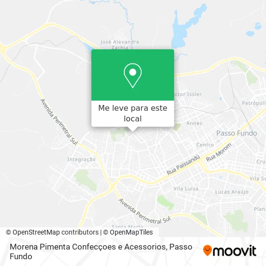 Morena Pimenta Confecçoes e Acessorios mapa
