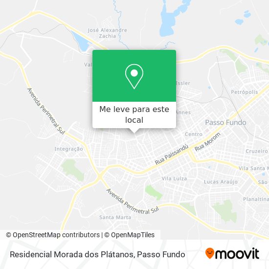 Residencial Morada dos Plátanos mapa