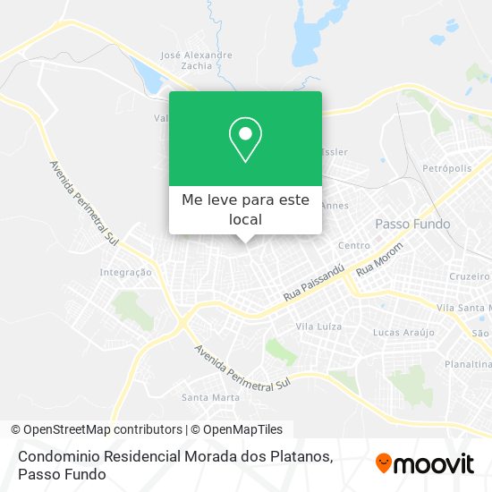 Condominio Residencial Morada dos Platanos mapa