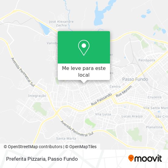 Preferita Pizzaria mapa