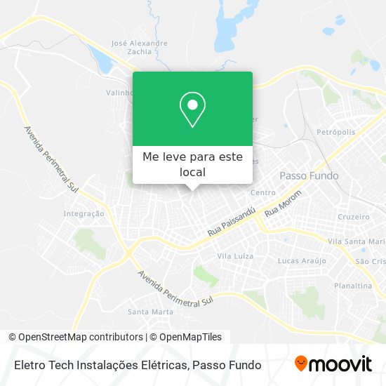 Eletro Tech Instalações Elétricas mapa