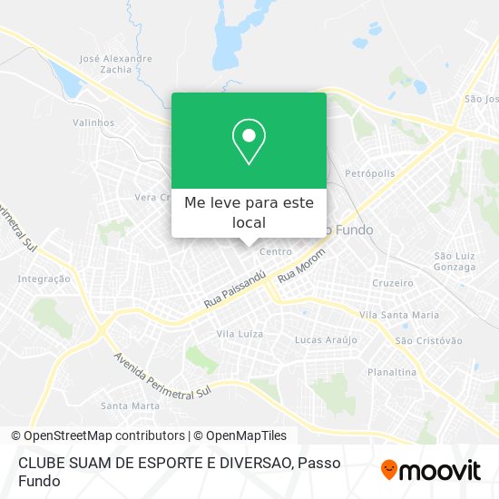 CLUBE SUAM DE ESPORTE E DIVERSAO mapa