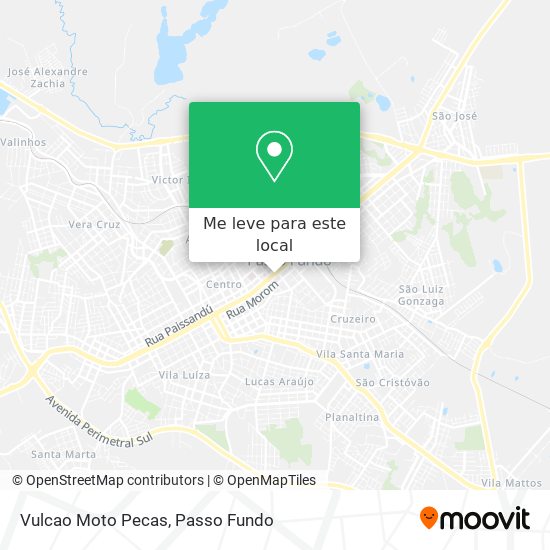 Vulcao Moto Pecas mapa