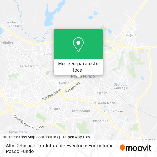 Alta Definicao Produtora de Eventos e Formaturas mapa