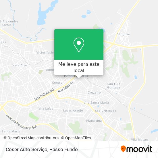 Coser Auto Serviço mapa