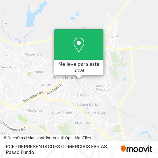 RCF - REPRESENTACOES COMERCIAIS FARIAS mapa