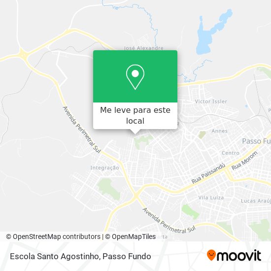 Escola Santo Agostinho mapa