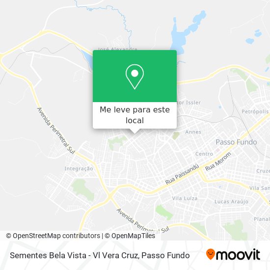 Sementes Bela Vista - Vl Vera Cruz mapa