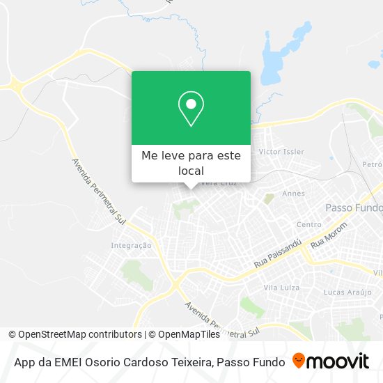 App da EMEI Osorio Cardoso Teixeira mapa