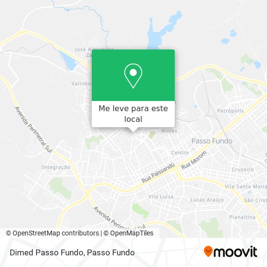 Dimed Passo Fundo mapa