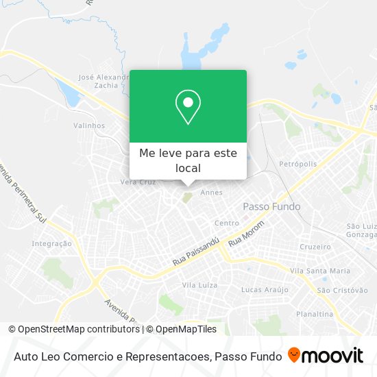 Auto Leo Comercio e Representacoes mapa