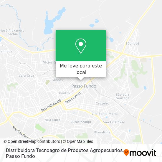 Distribuidora Tecnoagro de Produtos Agropecuarios mapa