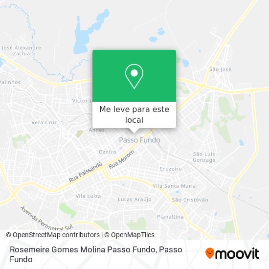 Rosemeire Gomes Molina Passo Fundo mapa