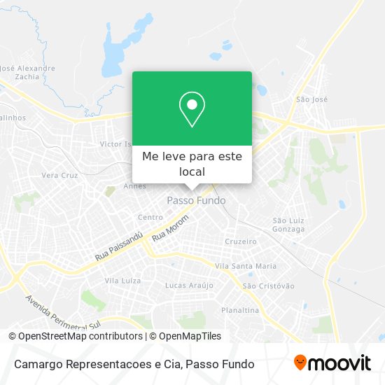 Camargo Representacoes e Cia mapa