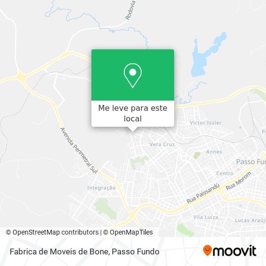 Fabrica de Moveis de Bone mapa