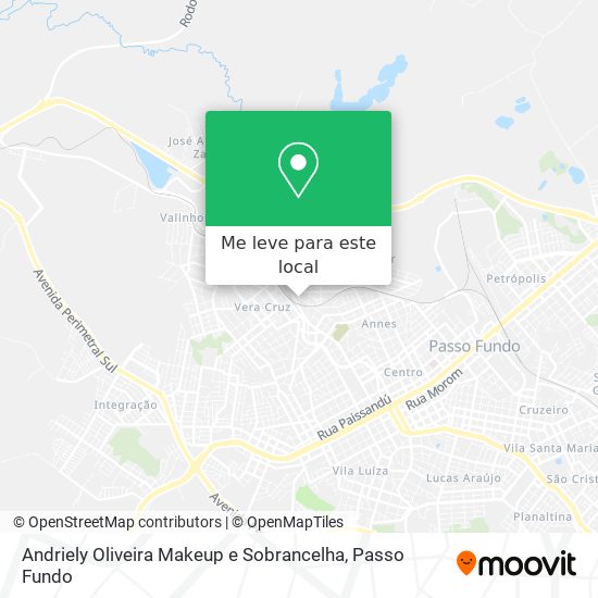 Andriely Oliveira Makeup e Sobrancelha mapa